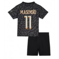 Maglie da calcio Paris Saint-Germain Marco Asensio #11 Terza Maglia Bambino 2023-24 Manica Corta (+ Pantaloni corti)